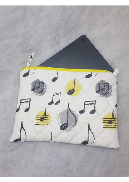 Nota Desen Laptop Mackbook Uyumlu Tablet Ipad Kılıfı Tüm Inçler Bilgisayar Kılıfı