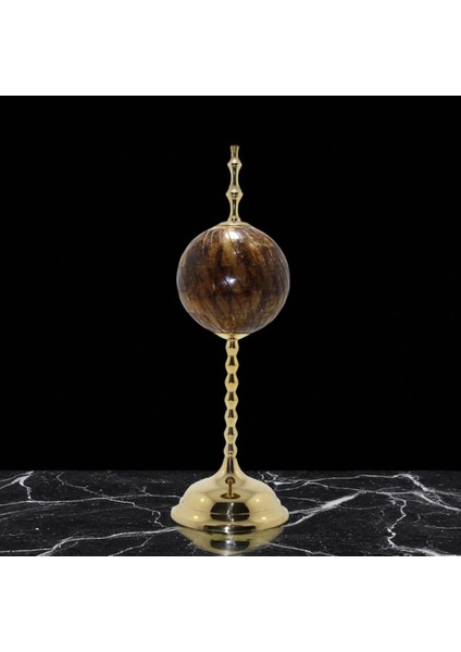 Lüks Dekoratif Küre – Altın Renk Standlı Vip
