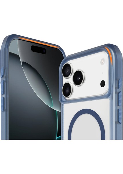 Buff iPhone 17 Pro Magsafe Octa Shield Kılıf Blue modelleri