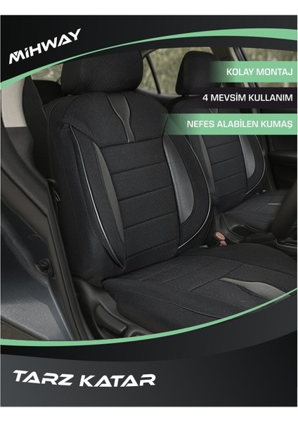 Renault Symbol 2002-2008 Koltuk Kılıfı Ön Arka Tam Set Mihway Betelgeuse Serisi fiyatları