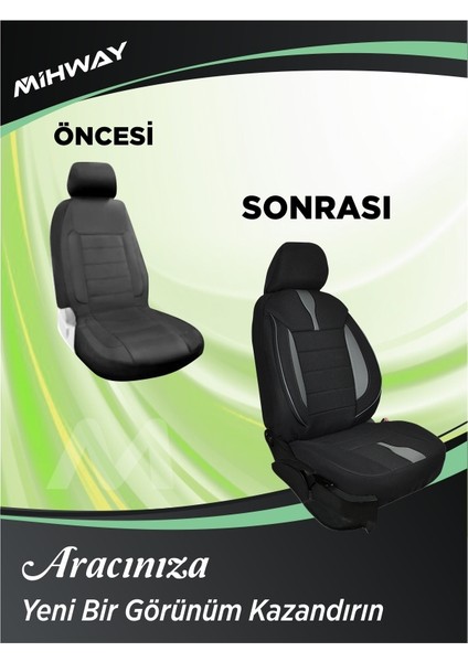 Renault Symbol 2002-2008 Koltuk Kılıfı Ön Arka Tam Set Mihway Betelgeuse Serisi modelleri
