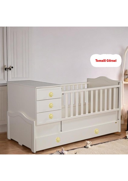 Gülücüklü Aytaşı Krem Mobilya Çoçuk Odası Dolabı Kapak Kulpu Çekmece Kulbu Plastik 1 Adet modelleri