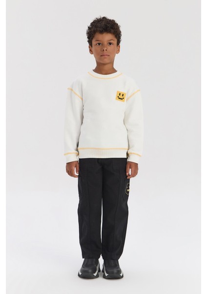 Bg Store Erkek Çocuk Ekru Sweatshirt