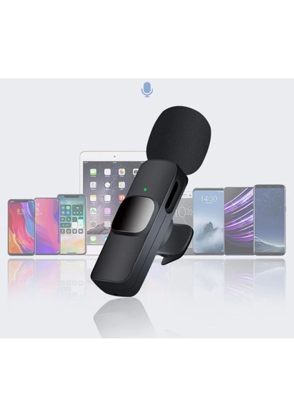 Kablosuz Yaka Mikrofonu Telefonlara Uyumlu Wireless Profesyonel Yayın Çekim Mikrofon fiyatları
