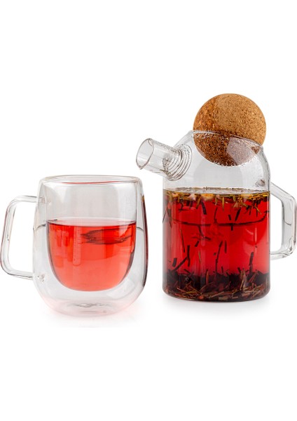 Çilekli Doğal Detoks Çayı 2×60 g Biberiye Limon Otu Yasemin Hibisküs Tarçın fırsatları