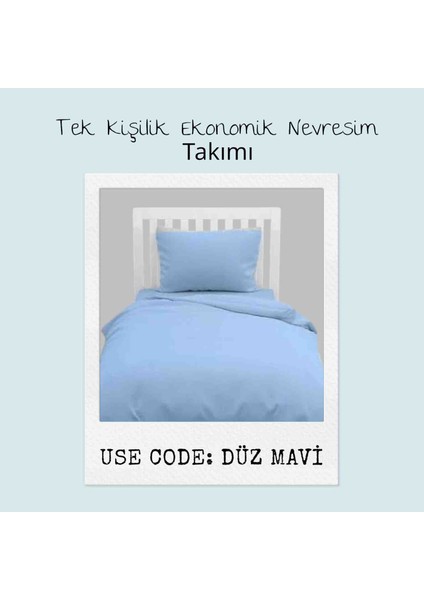 Tek Kişilik % 100 Pamuklu Nevresim Takımı