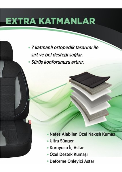 Subaru Levorg Oto Koltuk Kılıfı Ön Arka Tam Set Mihway Betelgeuse Serisi fırsatları