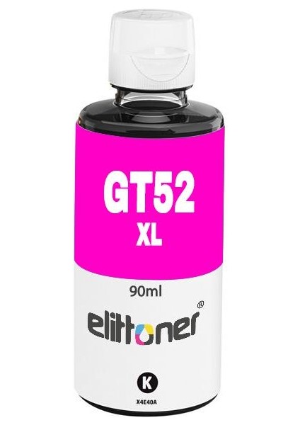 Elittoner Hp Mürekkep GT52XLM, M0H55AE, Magenta 70ML