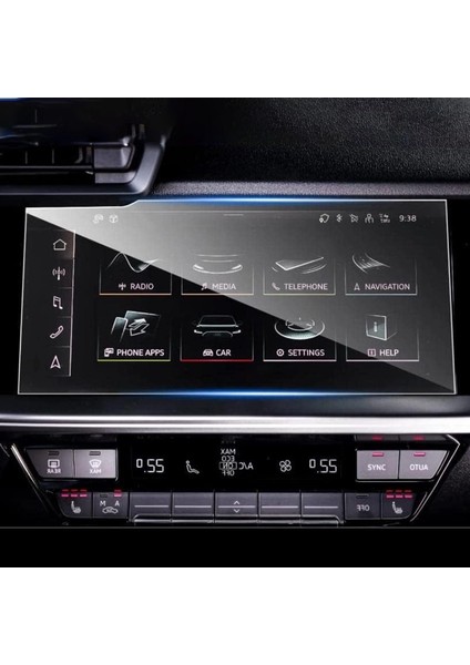 Audi A3 2021-2025 Android Navigasyon Multimedya ile Uyumlu Nano Ekran Koruyucu Film - FC1117