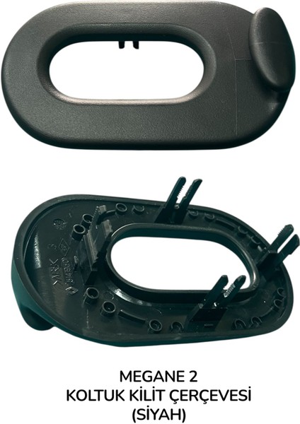 Megane 2 Koltuk Kilit Çerçevesi Siyah 7701208834