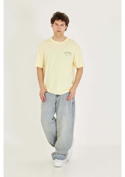 Unisex Paradise Sırt-Ön Baskılı Oversize Tişört modelleri