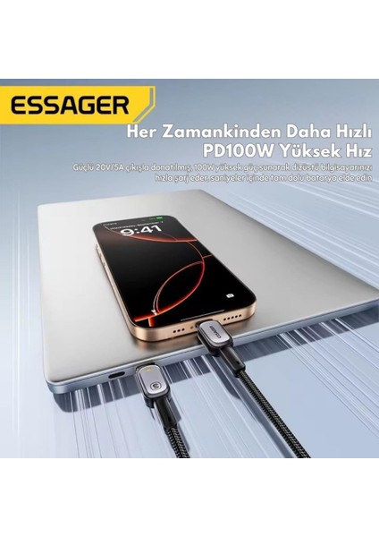Type-C To Type-C Kablo 1 Metre | Pd 100W Hızlı Şarj ve Data Transfer, Akıllı Akım ve Pil Korumalı Kablo modelleri