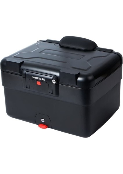 XT69X-B 30/40 Litre Motosiklet Arka Çanta Genişleyebilen Siyah Su Geçirmez Tak Çıkart Özellikli ABS