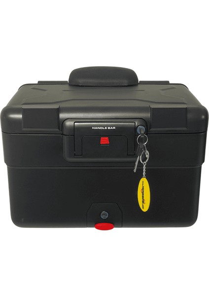 XT69X-B 30/40 Litre Motosiklet Arka Çanta Genişleyebilen Siyah Su Geçirmez Tak Çıkart Özellikli ABS