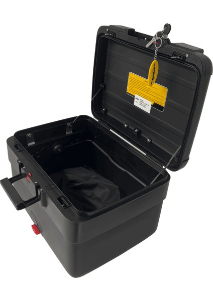 XT69X-B 30/40 Litre Motosiklet Arka Çanta Genişleyebilen Siyah Su Geçirmez Tak Çıkart Özellikli ABS