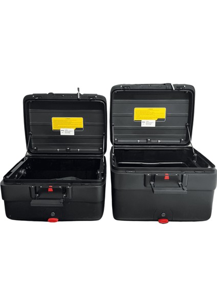 XT69X-B 30/40 Litre Motosiklet Arka Çanta Genişleyebilen Siyah Su Geçirmez Tak Çıkart Özellikli ABS