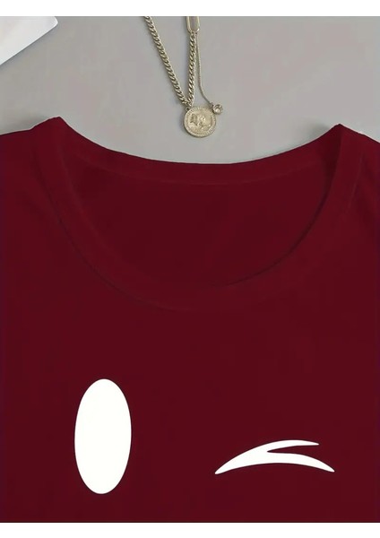 Kadın Uzun Kollu Bisiklet Yaka Gülen Yüz Desenli Viskon Bluz modelleri