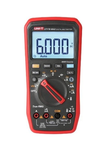 Unı-T UT17B Max Profesyonel Dijital Multimetre Ölçü Aleti