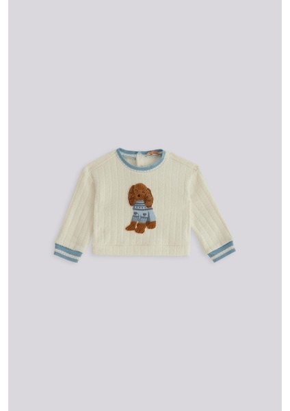 Bg Store Kız Bebek Beyaz Sweatshirt