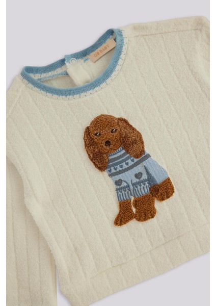 Bg Store Kız Bebek Beyaz Sweatshirt fiyatları