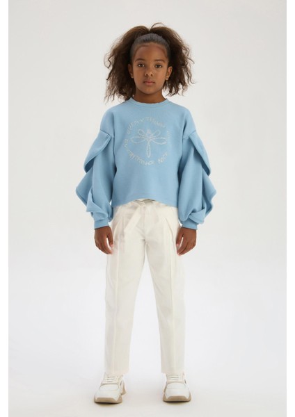 Bg Store Kız Çocuk Mavi Sweatshirt fiyatları