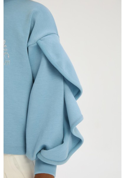 Bg Store Kız Çocuk Mavi Sweatshirt indirimleri