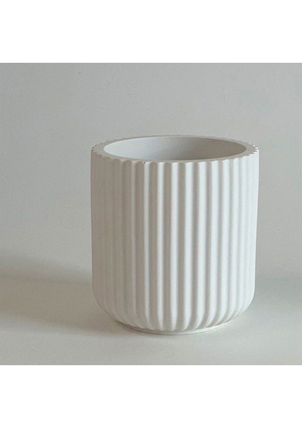 Beyaz Uzun Minimal Kapaklı Kutu Takı Kutusu Pamukluk Dekoratif