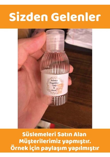 50 ml Flip Top Şeffaf Kapaklı Est Likit Mürekkep Dezenfektan Kolonya Boş Plastik Şişesi indirimleri