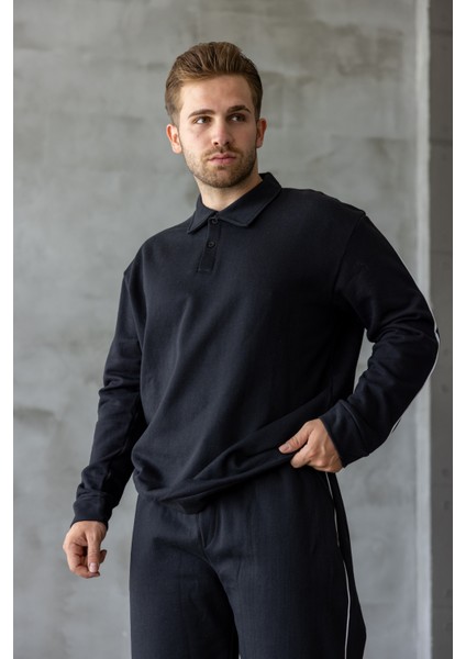 Erkek Oversize Alt-Üst Şeritli Baggy Eşofman Takımı modelleri