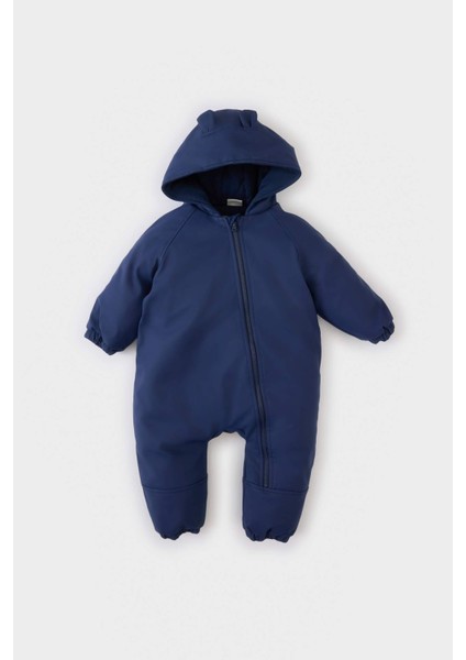 Erkek Bebek Su Geçirmez Kapüşonlu Fermuarlı Astronot Tulum C7762A525AU