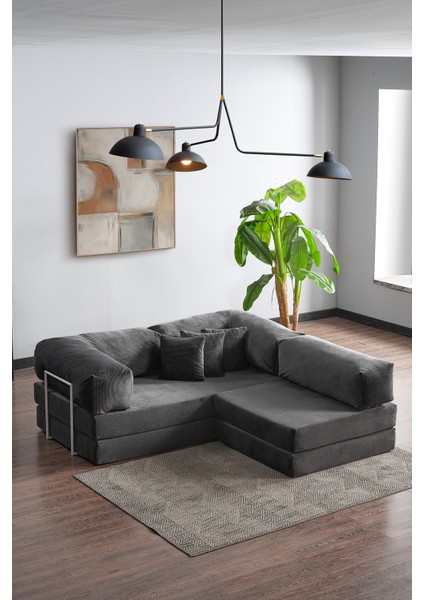 Legom Sera Aktivite Koltuğu Yatak Olabilen Çok Amaçlı Kanepe Koltuk Takımı Antrasit