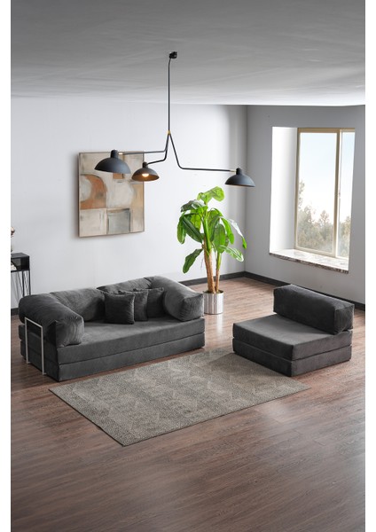 Legom Sera Aktivite Koltuğu Yatak Olabilen Çok Amaçlı Kanepe Koltuk Takımı Antrasit modelleri