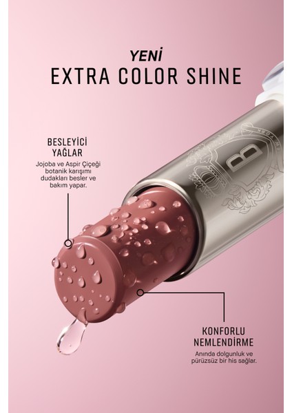 Extra Color Shine Nemlendirici Balm Etkili Ruj - Nude Buff