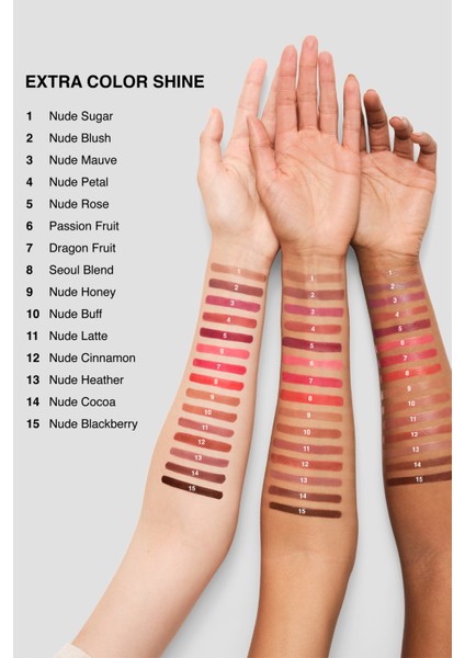 Extra Color Shine Nemlendirici Balm Etkili Ruj - Nude Buff