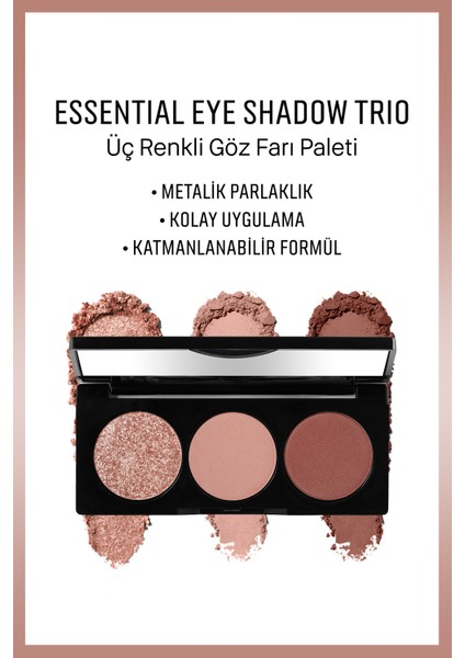 Essential Eye Shadow Palette - Üç Renkli Göz Farı Paleti - Sunrise 6g fırsatları