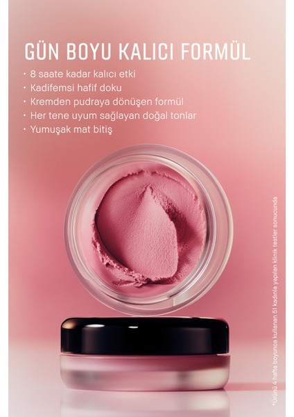 Pot Rouge Velvet Matte - Çok Amaçlı Mat Bitişli Krem Allık & Ruj - Guava Punch