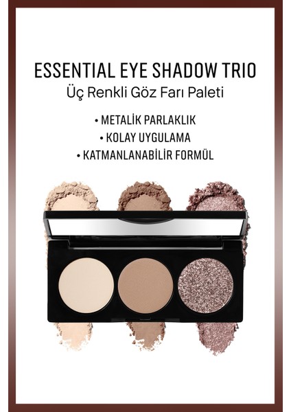 Essential Eye Shadow Palette - Üç Renkli Göz Farı Paleti - Everyday Greys 6g fırsatları