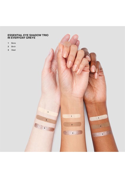 Essential Eye Shadow Palette - Üç Renkli Göz Farı Paleti - Everyday Greys 6g