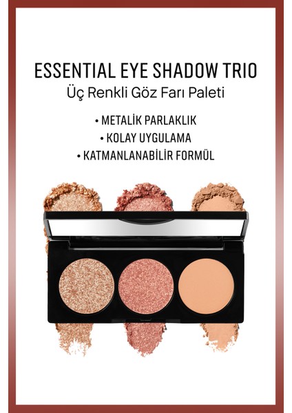 Essential Eye Shadow Palette - Üç Renkli Göz Farı Paleti - Soft Coral 6g fırsatları