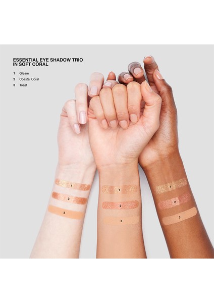 Essential Eye Shadow Palette - Üç Renkli Göz Farı Paleti - Soft Coral 6g