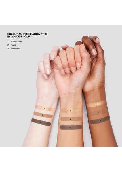Essential Eye Shadow Palette - Üç Renkli Göz Farı Paleti - Golden Hour 6g