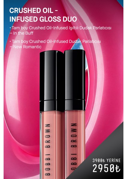 Crushed Lip Gloss İkili Set - In The Buff & New Romantic 716170338866 modelleri