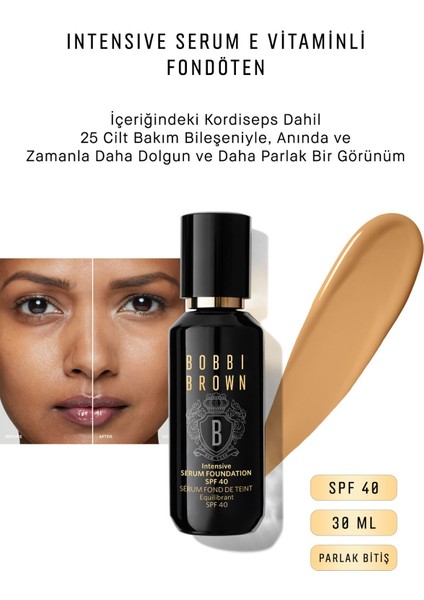 Intensive Serum E Vitaminli Fondöten Spf 40 Parlak Bitiş 30 ml - Golden 716170229188 indirimleri
