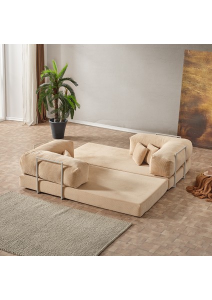 Legom Sera Aktivite Koltuğu Yatak Olabilen Çok Amaçlı Kanepe Koltuk Takımı Bej fırsatları