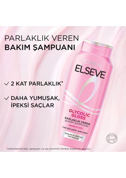 Elseve 3'lü Glycolic Gloss Core Parlaklık Veren Bakım Şampuanı 300ML indirimleri