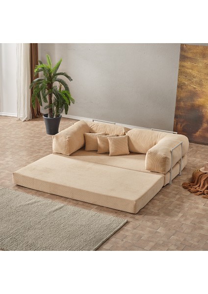 Legom Sera Aktivite Koltuğu Yatak Olabilen Çok Amaçlı Kanepe Koltuk Takımı Bej indirimleri
