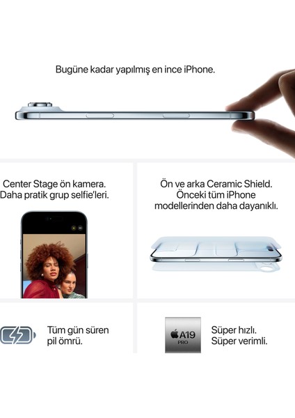 iPhone Air 256 GB Gök Mavisi