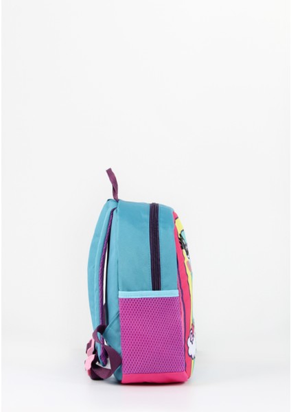 Çok Renkli Anaokulu Çantası, 34x26x11 cm, Gökkuşağı Deseni