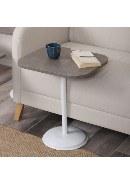 Vertino Zigon Sehpa Mdf Tabla Alt Mekanizma Demir Beyaz Renk fiyatları