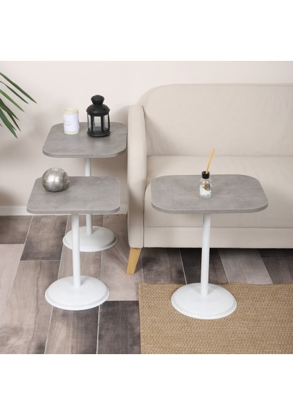 Vertino Zigon Sehpa Mdf Tabla Alt Mekanizma Demir Beyaz Renk fırsatları